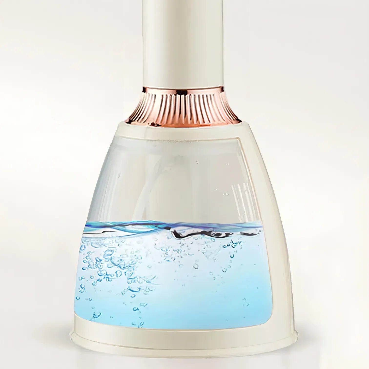 Danxon Dampfglätter mit Wasser und Design auf weißem Hintergrund