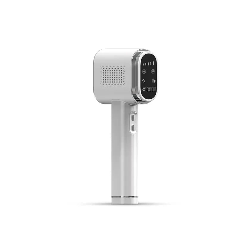 Weißes Danxon IPL Haarentfernung CB50 mit Digitaldisplay auf weißem Hintergrund