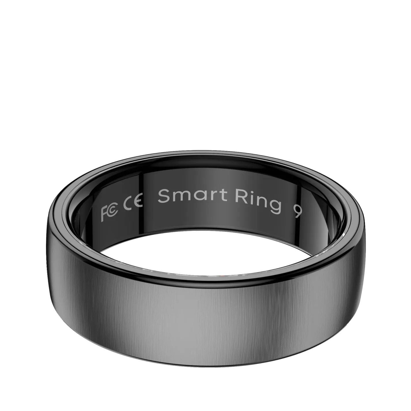 Schwarzer SofiRing S10 auf weißem Hintergrund